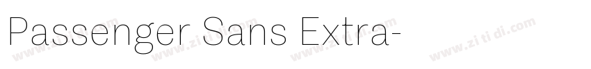 Passenger Sans Extra字体转换 Passenger Sans Extra字体转换